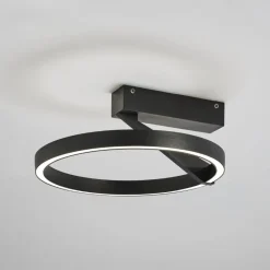 Vivida meridiana nero plafoniera led 33w 3000k 4000k moderna