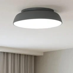 Vivida pinco plafoniera bronzo rotonda led 20w dimmerabile 3000k 4000k per soggiorno