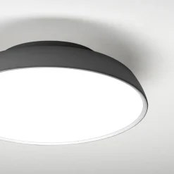 Vivida pinco plafoniera bronzo rotonda led 20w dimmerabile 3000k 4000k per soggiorno