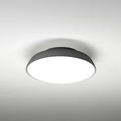 Vivida pinco plafoniera bronzo rotonda led 20w dimmerabile 3000k 4000k per soggiorno