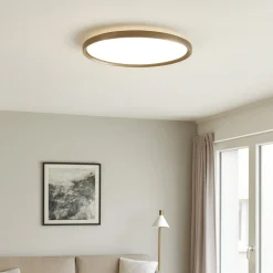 Vivida plafoniera atena rotonda sabbia led 55w 3000k 4000k da cucina
