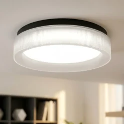 Vivida plafoniera pilastro ovale vetro bianco satinato led cct dimmerabile