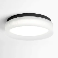 Vivida plafoniera pilastro ovale vetro bianco satinato led cct dimmerabile