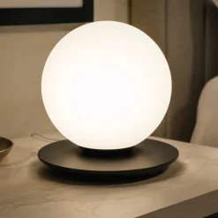 Vivida abat-jour pearl bronzo vetro bianco 12w 3000k da comodino