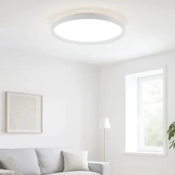 Vivida atena plafoniera da cucina rotonda bianca led 48w 3000k 4000k