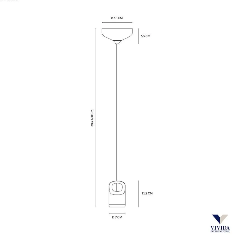 Vivida bag lampada a sospensione bianco singola led 5w 3000k