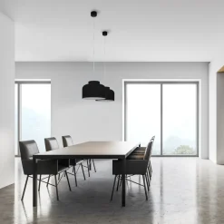 Vivida bottone lampadario da cucina dimmerabile nero biemissione con telecomando