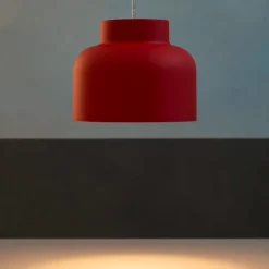 Vivida bottone magenta lampada a sospensione per isola moderna