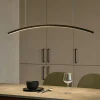 Vivida bow lampadario moderno nero per sala da pranzo 3000k 4000k