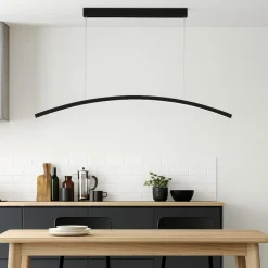 Vivida bow lampadario moderno nero per sala da pranzo 3000k 4000k