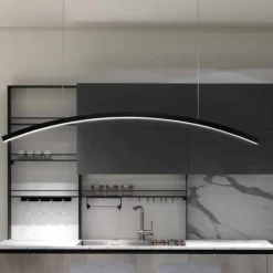 Vivida bow lampadario moderno nero per sala da pranzo 3000k 4000k