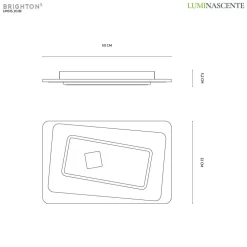 Vivida brighton plafoniera per camera da letto led 3000k 4000k