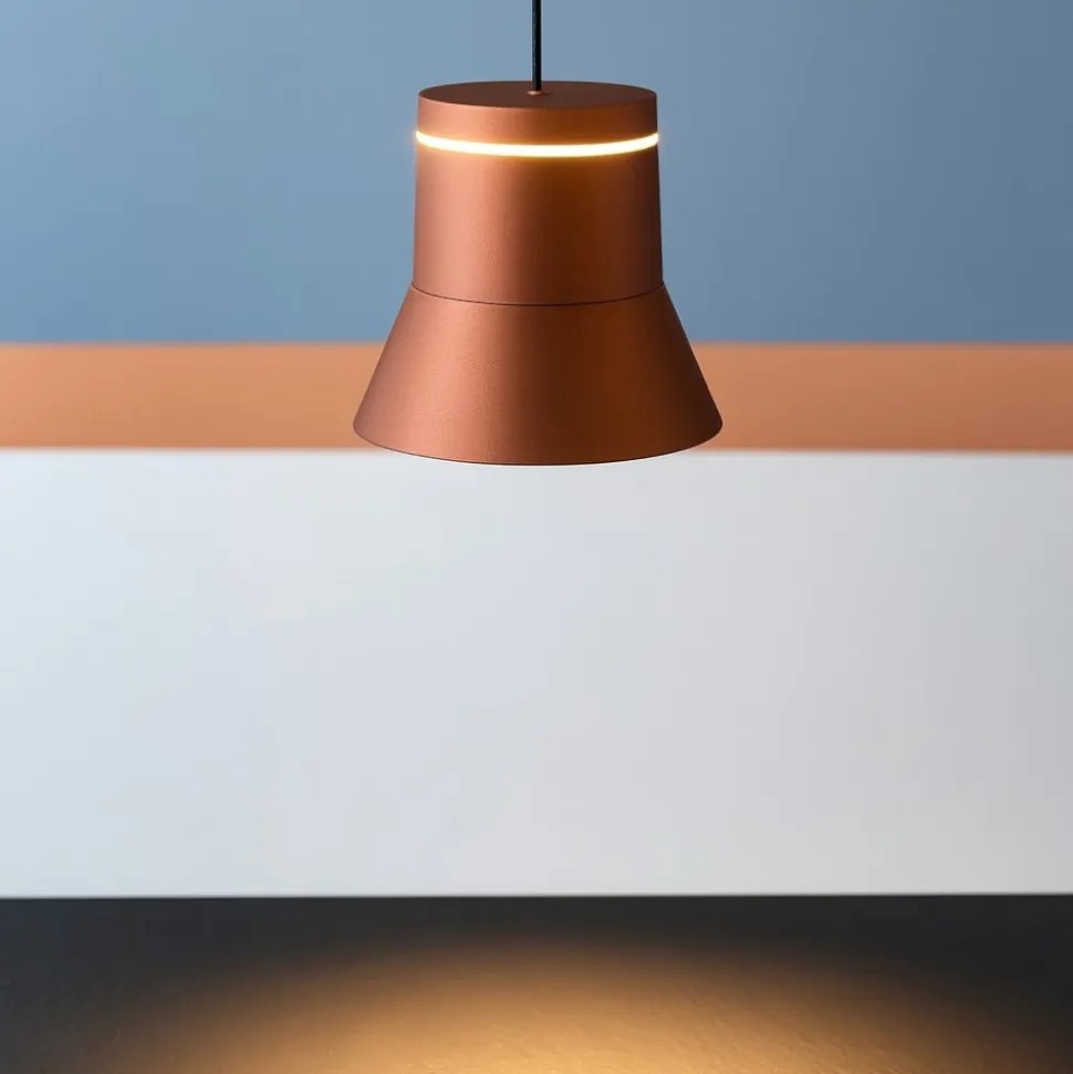 Vivida cloche lampada a sospensione caffe led 6w 3000k