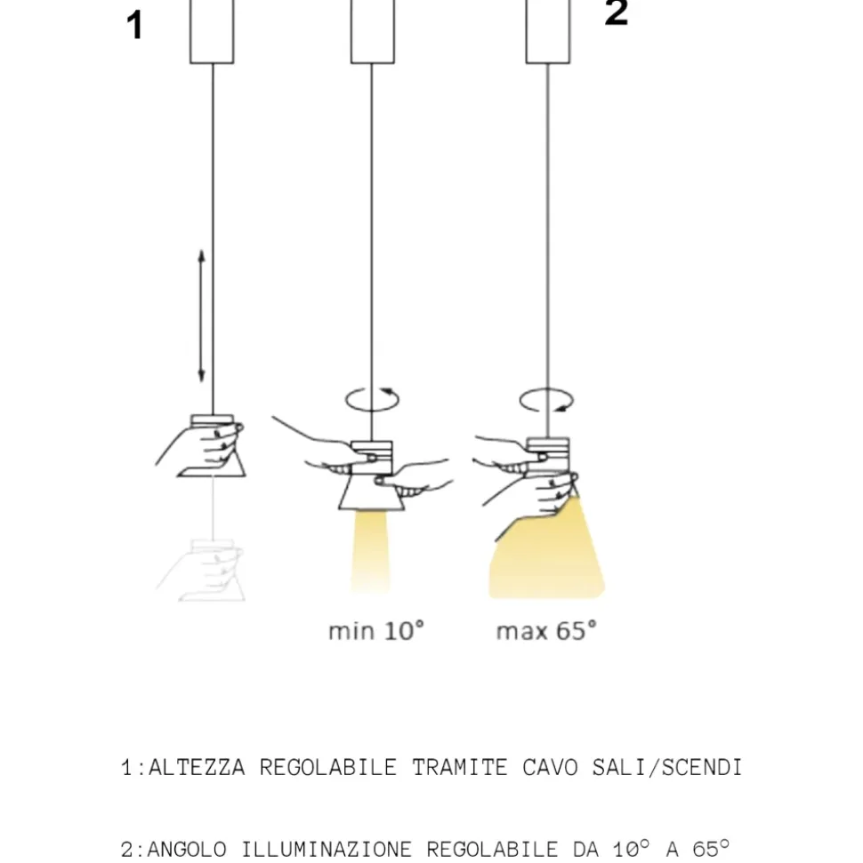 Vivida cloche lampada a sospensione caffe led 6w 3000k