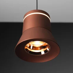 Vivida cloche lampada a sospensione caffe led 6w 3000k
