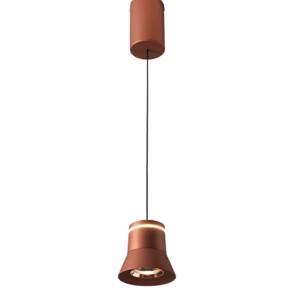 Vivida cloche lampada a sospensione caffe led 6w 3000k