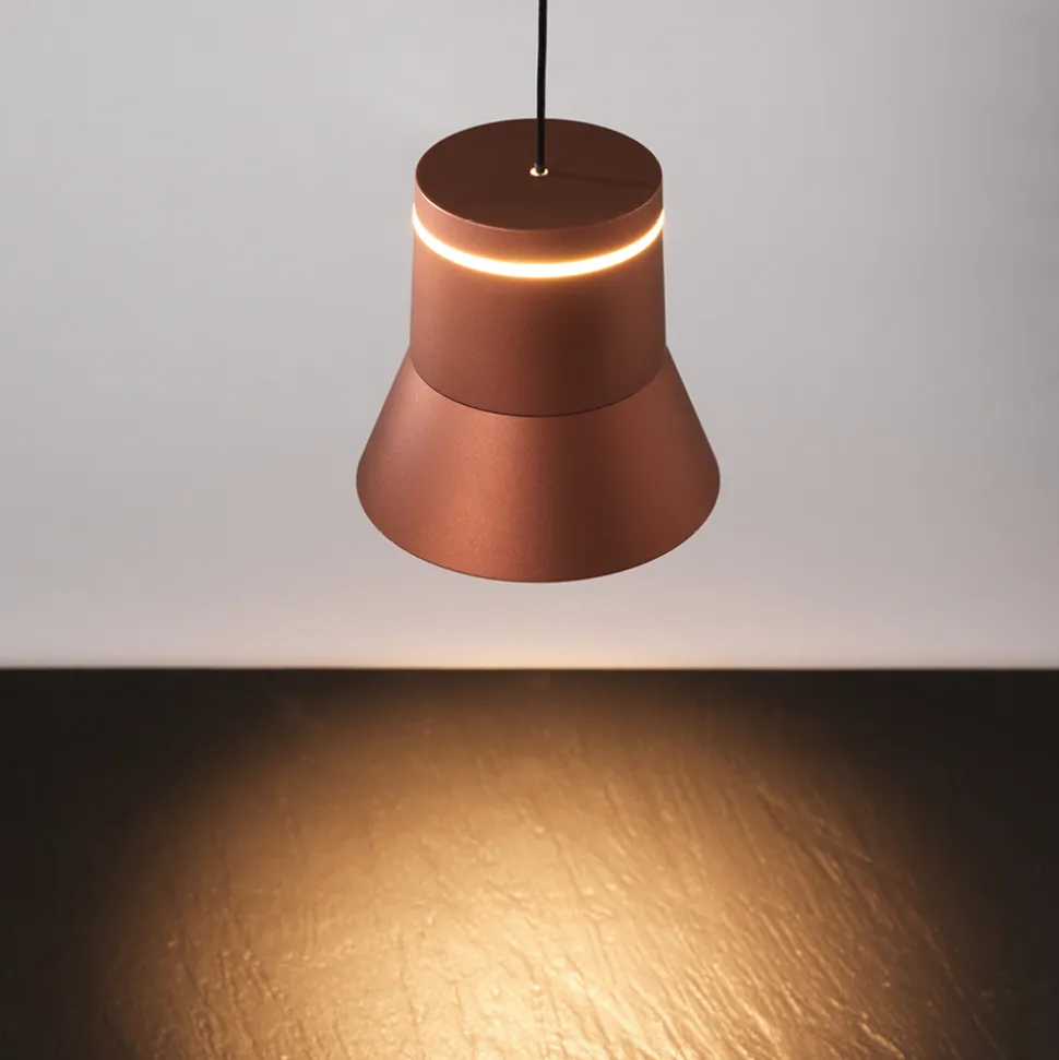 Vivida cloche lampada a sospensione caffe led 6w 3000k