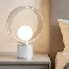 Vivida cosmit lampada abat-jour bianca da comodino design moderna h32cm
