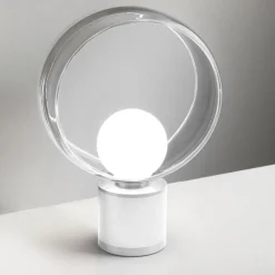 Vivida cosmit lampada abat-jour bianca da comodino design moderna h32cm