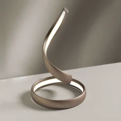 Vivida flame abat-jour da comodino moderna tortora