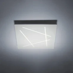Vivida flat bianca plafoniera moderna led 51w 4000k quadrata