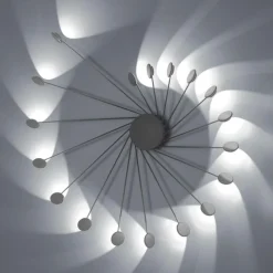 Vivida helix plafoniera moderna 36w 3000k titanio orientabile