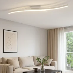 Vivida hyperbola bianca plafoniera led 40w 3000k 4000k design moderna