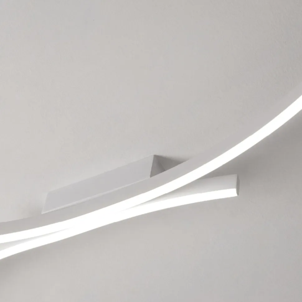 Vivida hyperbola bianca plafoniera led 40w 3000k 4000k design moderna