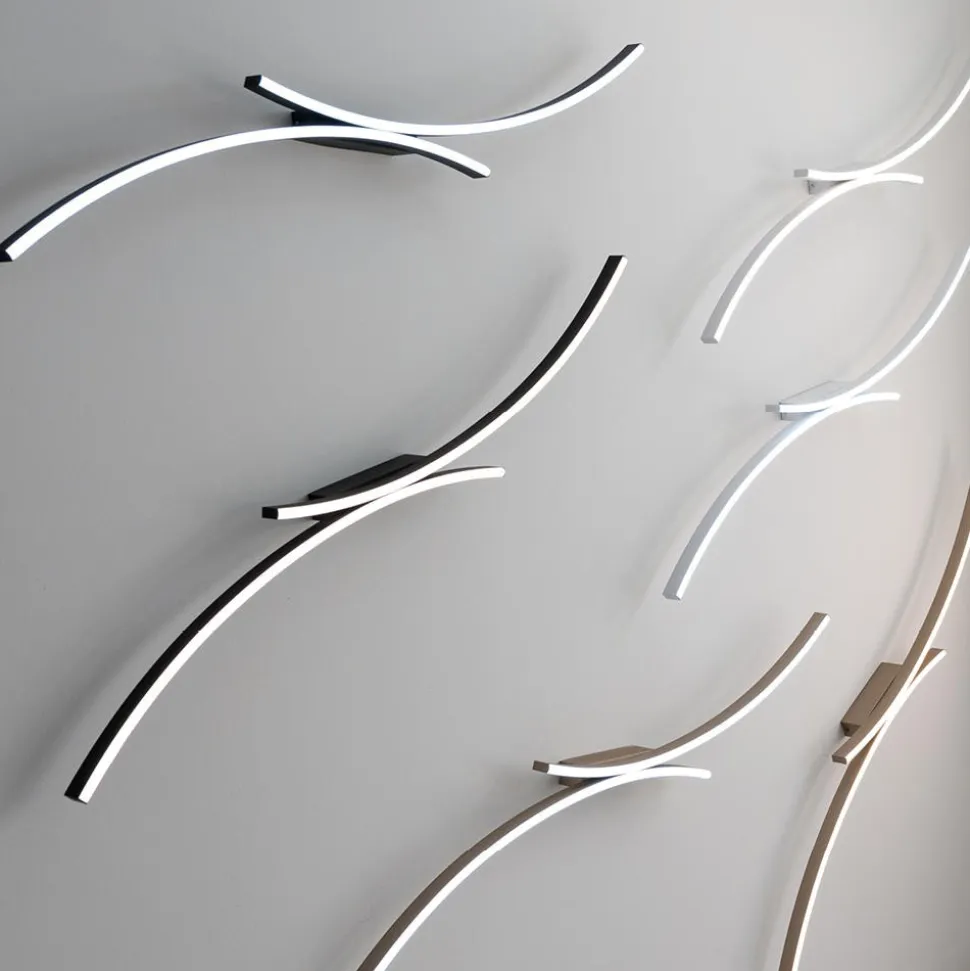 Vivida hyperbola bianca plafoniera led 40w 3000k 4000k design moderna