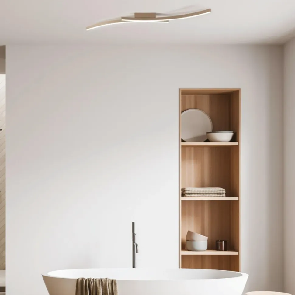 Vivida hyperbola sabbia plafoniera led 40w 3000k 4000k