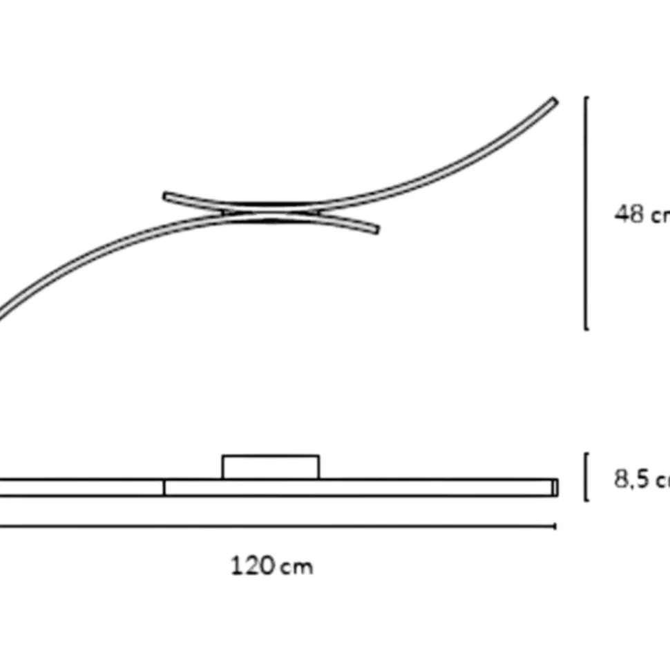 Vivida hyperbola sabbia plafoniera led 40w 3000k 4000k