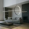 Vivida in&out lampadario moderno nero led 50w 3000k 4000k