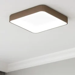 Vivida inner-s plafoniera 60 led 50w 3000k 4000k dimmerabile quadrata sabbia