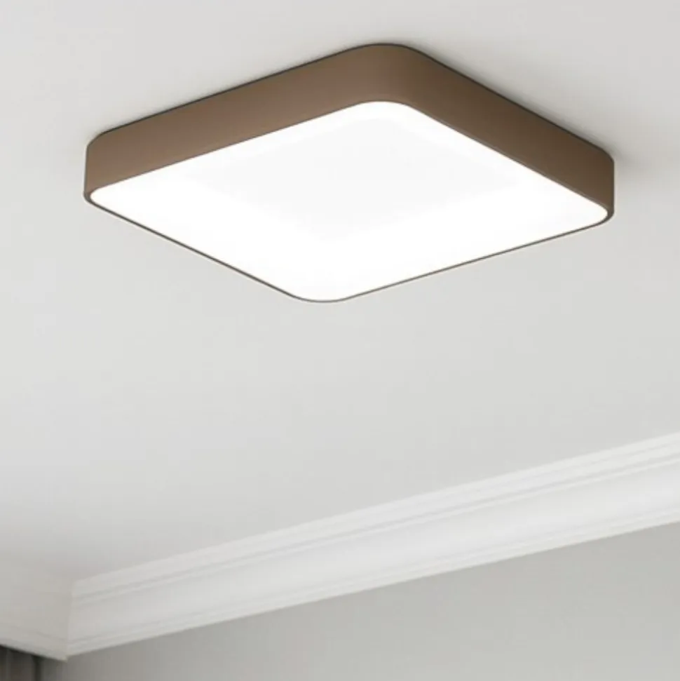 Vivida inner-s plafoniera 60 led 50w 3000k 4000k dimmerabile quadrata sabbia