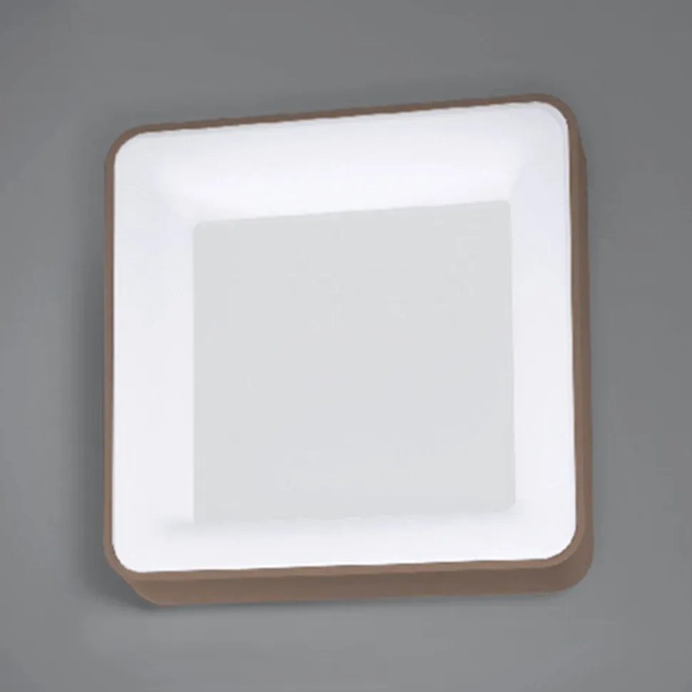 Vivida inner-s plafoniera 60 led 50w 3000k 4000k dimmerabile quadrata sabbia