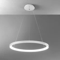Vivida lampadario lifering-r rotondo bianco led 80w 3000k 4000k