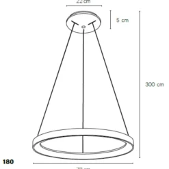 Vivida lampadario moderno rotondo sabbia ovale led 3000k 4000k lifering-r