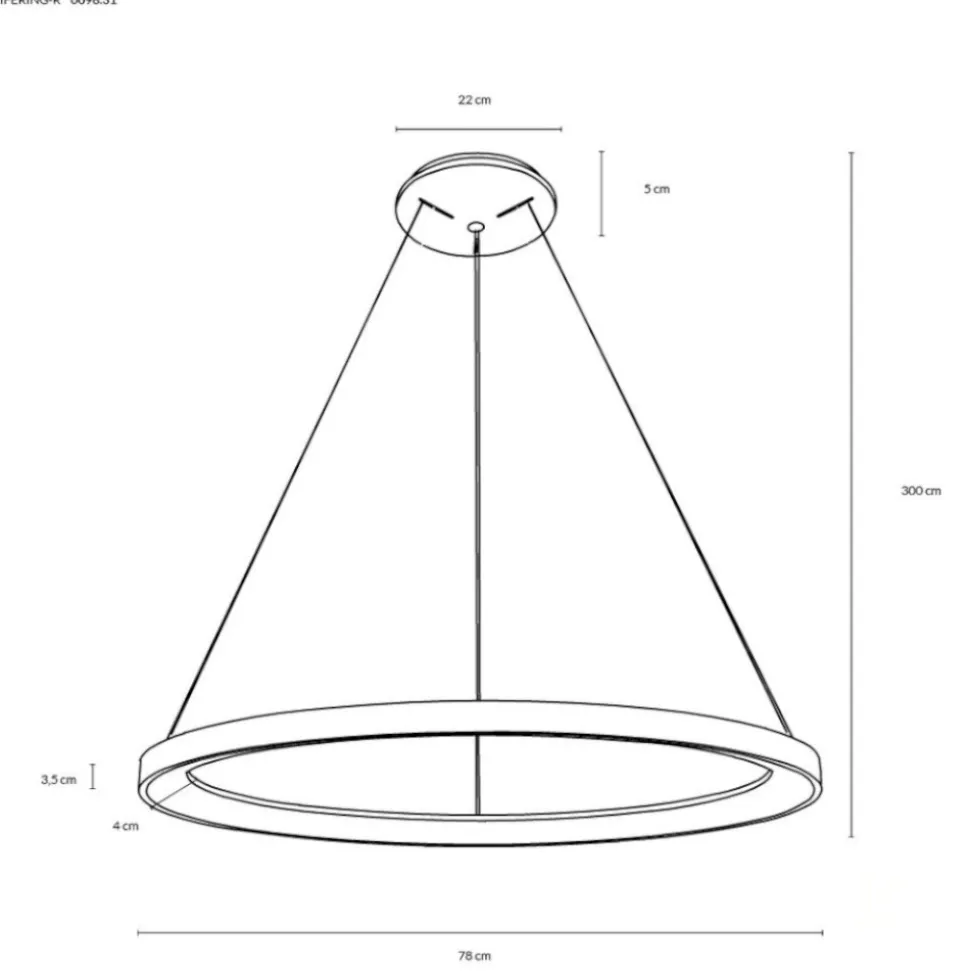 Vivida lifering bronzo lampadario moderno led 80w 3000k 4000k rotondo