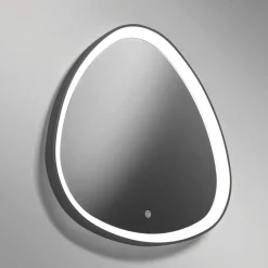 Vivida lifering bronzo specchio da bagno design touch led 25w 3000k