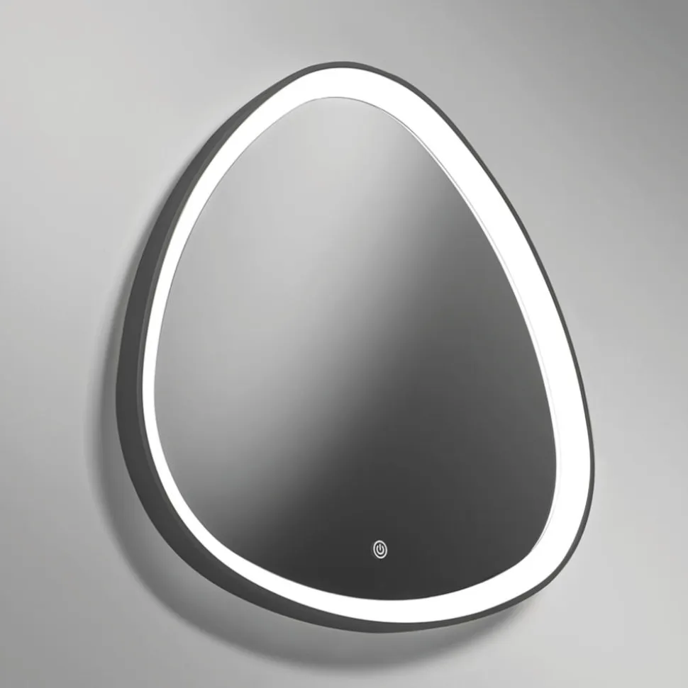 Vivida lifering bronzo specchio da bagno design touch led 25w 3000k