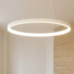 Vivida lifering-o lampadario moderno bianco led 50w 3000k 4000k ovale