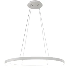 Vivida lifering-o lampadario moderno bianco led 50w 3000k 4000k ovale
