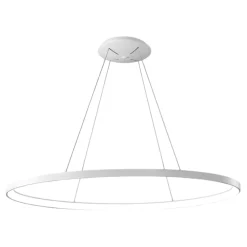 Vivida lifering-o lampadario moderno led bianco 80w 3000k 4000k ovale