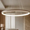 Vivida lifering-o lampadario moderno sabbia ovale led 50w 3000k 4000k