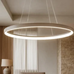 Vivida lifering-o lampadario moderno sabbia ovale led 50w 3000k 4000k