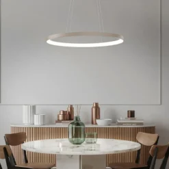 Vivida lifering-o lampadario moderno sabbia ovale led 50w 3000k 4000k