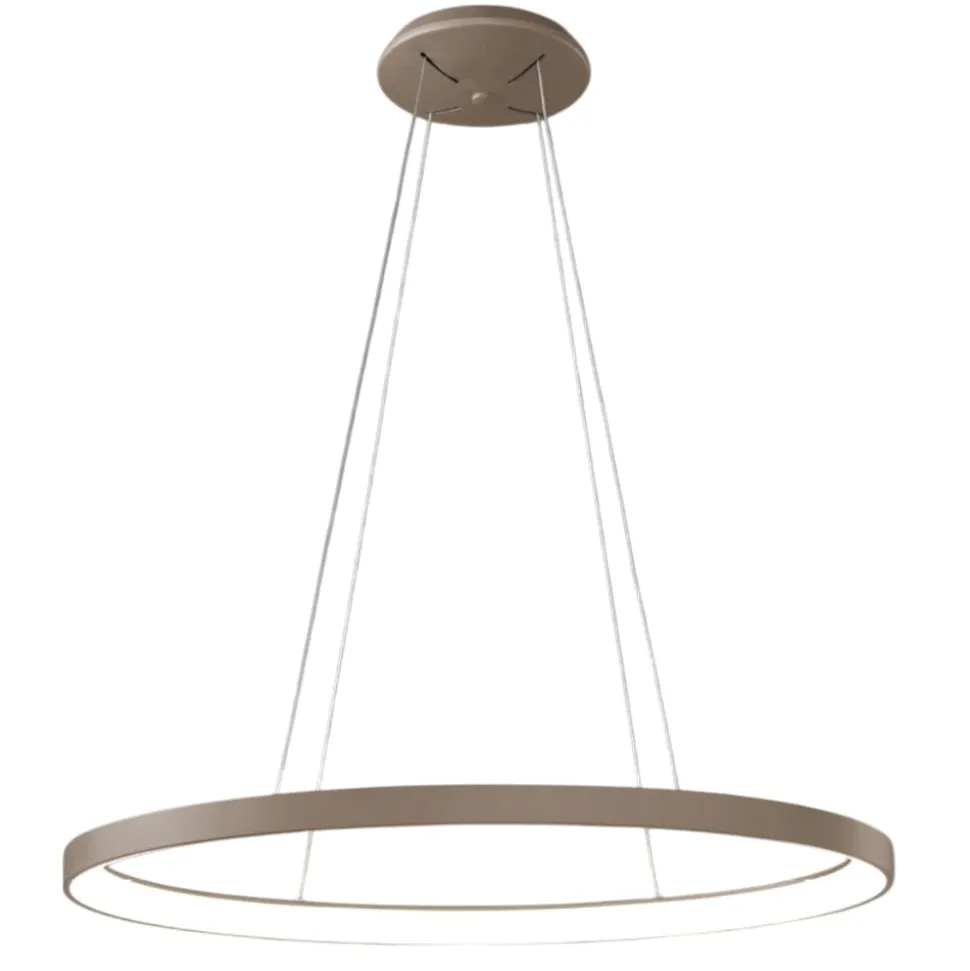 Vivida lifering-o lampadario moderno sabbia ovale led 50w 3000k 4000k