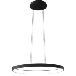 Vivida lifering-o nero lampadario ovale led 40w 3000k 4000k
