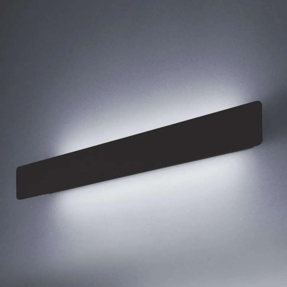 Vivida linea applique da parete nera led 3000k 75cm