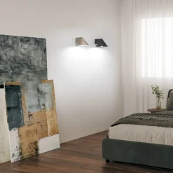 Vivida luminelle applique da parete design cono sabbia